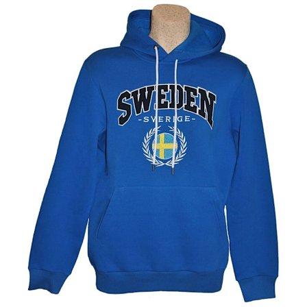 Sverige Huvtröja Blå