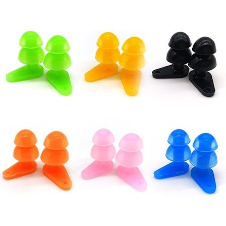 Vattentäta simöronproppar för barn med etui, skyddar barns öron i vatten, dusch, flerfärgade