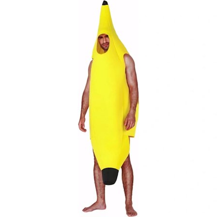 【PP】Banan-kostume til voksne og børn, enkelt gruppekostume til Halloween og julefester-FA-