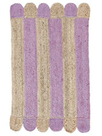 Innen-/Outdoor-Teppich Elba Lila/Beige Klein