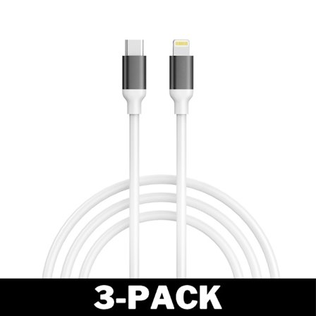 Stærkt 20W USB-C til Lightning-kabel Hvid - 2 meter