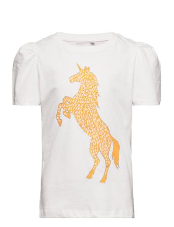Nkfkuria Ss Top Camp T-shirt Hvid Name It