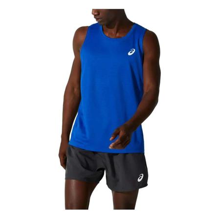 Asics, Sleeveless Training Tops Blauw, Heren, Maat:L