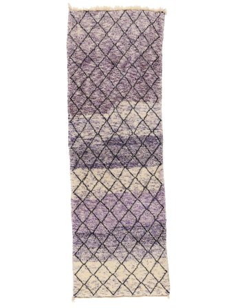 Alfombra Berber Moroccan - Mid Atlas 84X254 De Pasillo Rojo/Rosa Oscuro (Lana, Marruecos)