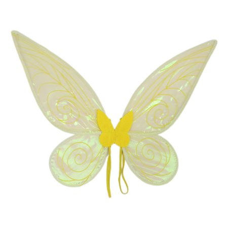 Fairy Elf Princess Angel Wings För Kvinnor Flickor Party Kostymer Yellow