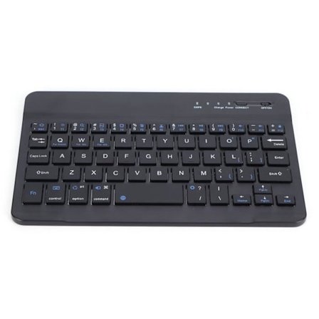 HURRISE 7 tum tangentbord Mini Bärbart Svart Bluetooth Tangentbord 7 tum 59 tangenter Datortillbehör HB030B