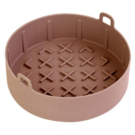 Airfryer Silikonform Livsmedelssäker Återanvändbar Värmebeständig Ugnstillbehör Coff Coffee Rund 19cm X Stil Coffee Round 19cm X Style_max