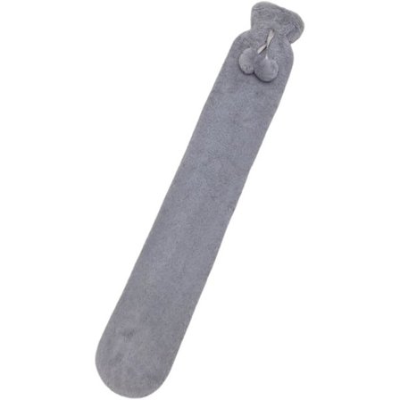 Gummi varmtvandsflaske med betræk, 2-liters varmtvandsflaske med betræk - 2 liter (68 ounces) Holdbar stor varmtvandsflaske til varm og kold brug.