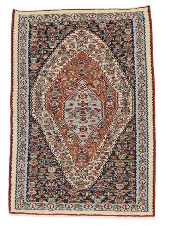 Lite Kelim Senneh Fine Teppe 73X107 Ull