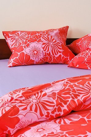 Jotex - Ekologiczna Poszewka Na Poduszkę Czerwony - ANNA - Kup Poszewki na poduszki firmy Jotex