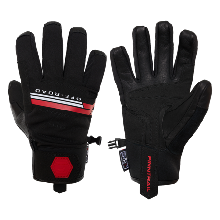 Handschoenen Finntrail GT Snow Grafiet Rood M