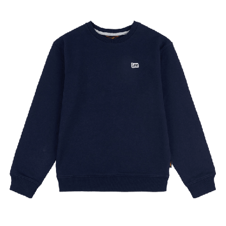 Lee Badge Crew Hoodies & sweatshirts Herr Blå 128/134