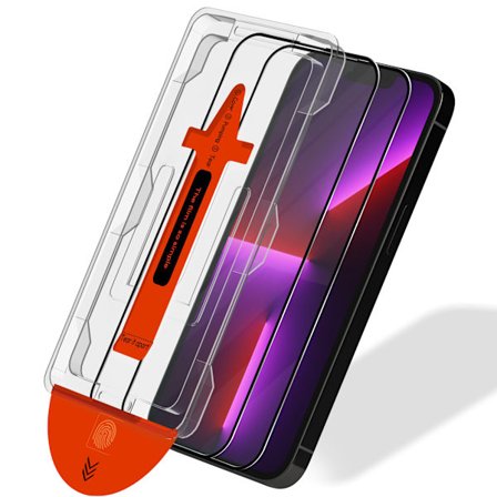 2-pack Kompatibelt med iPhone 13 Pro Skärmskydd - Härdat Glas | [Automatisk Installation] - Bubblfritt