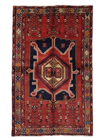 Hand Knotted Oriental Afshar Rug 156X248