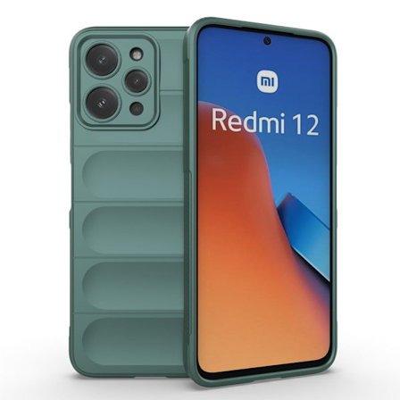 Mjukt greppformat Xiaomi Redmi 12 skal - Grön