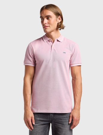 Lee Jeans Pique Polo - Pink - L