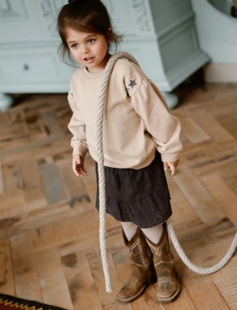 Daily 7 Skirt Structure - Black - 140