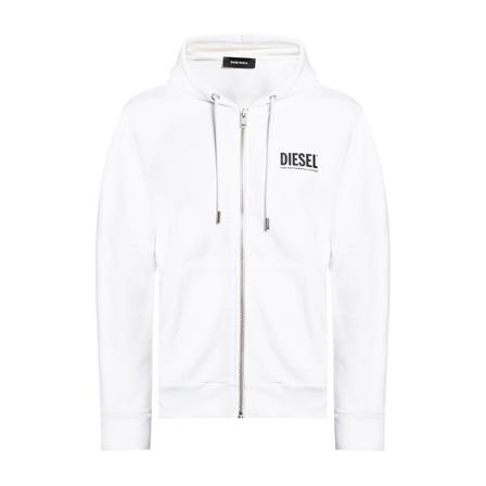 Diesel Sweatshirt with logo Hvid, Herre Hættetrøjer
