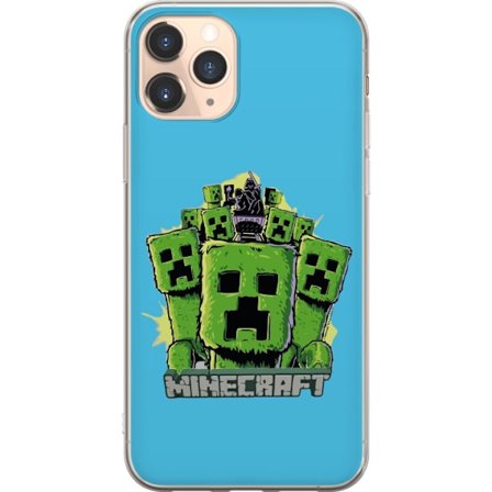 Yhteensopiva Puhelinkuori Apple iPhone 11 Pro Minecraft Creeper armeija vihreä creeper kuvitus piirroselokuva tyyli klassinen Minecraft teema