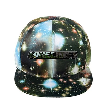 Minecraft Star Hat Enkel Mode Tecknad Män och Kvinnor Starry Sky Green ~ 7