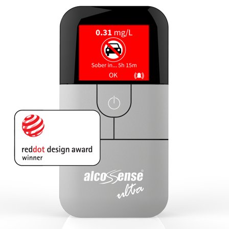 AlcoSense Ultra - Fuel Cell Breathalyzer & Electronic Alcohol Tester - Pro-Grade Sensor, Global Limits