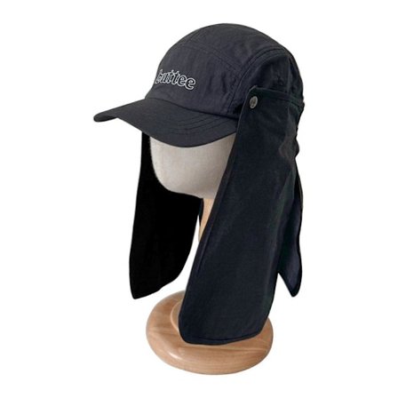 Børne Aftagelig Sjal Kappe Solhat til Udendørs Sjov Sommer Moderigtige Børne Baseball Caps Hurtigtørrende Skygge Caps Sort