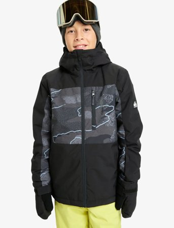 Quiksilver Side Hit Printed Youth Jk - Black - 152