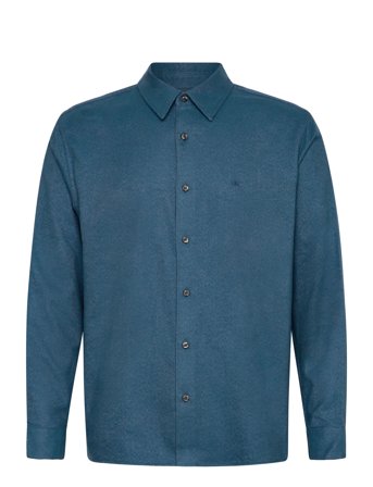 Calvin Klein | Ls Melange Flannel Easy Shirt | S