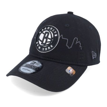 New Era - NBA Svart unconstructed Keps - Brooklyn Nets 9TWENTY NBA Tip Off 22 Black Dad Cap @ Hatstore