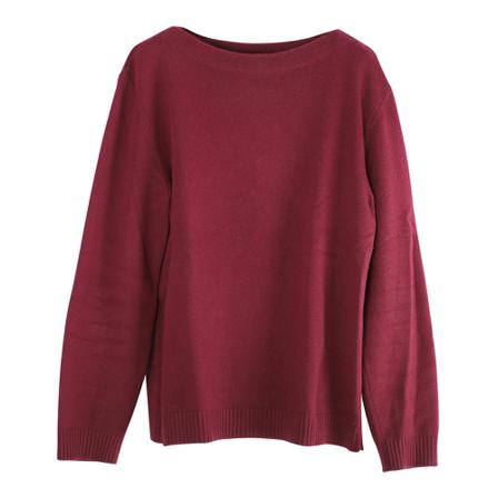 Valentino Vintage Pre-owned Boat Neck Pullover Sweater in Cashmere Rød, Herre