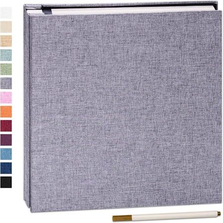 Selvklebende fotoalbum 27*28cm Scrapbook Album 40 Dobbeltsidige sider Lin Hardcover DIY Baby Jubileum Minnebok