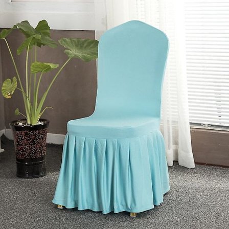 Spandex Stolsöverdrag Avtagbart Stretchöverdrag Volangfåll Matsal Bröllop Bankett Stolsöverdrag