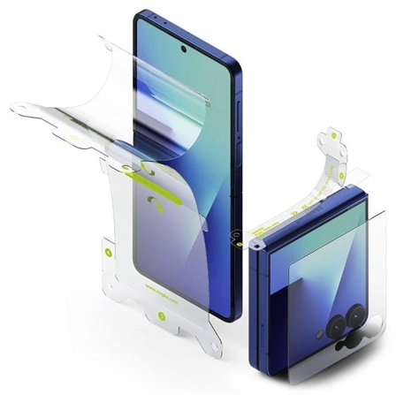 Ringke Protector Pro 3-i-1 skyddssats för Samsung Galaxy Z Flip 7 - Transparent