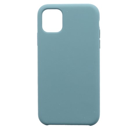 Flytande Silikon Full Kropp Stötsäker Fallskydd Mobilskal med Skärmskydd Grangrön för iPhone 11