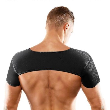 Kompressions skulderstøtte kompatibel med udendørs sport - Dobbelt støtteærme med varm beskyttelse, størrelser S-X