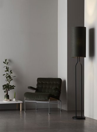 Bottle gulvlampe H172 - sort