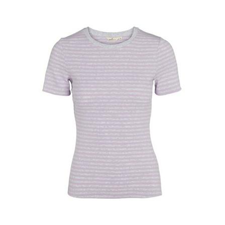 Basic Apparel Ludmilla O-Neck Lilla, Dame T-shirts