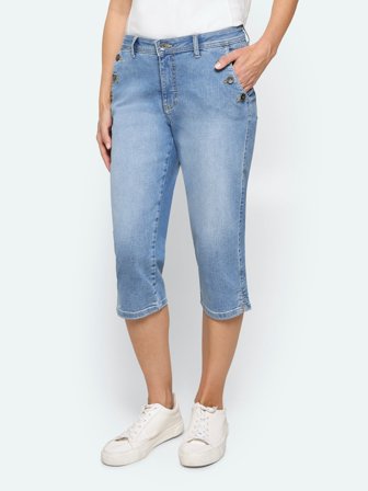 JENSEN - Jane Capri Jeans - Lys Blå - Curvy Fit