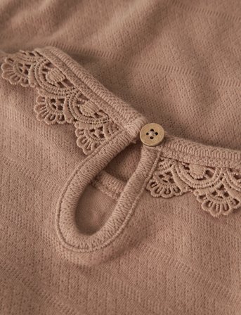 Lil'Atelier Nmftapia Ls Slim Top Lil - Beige - 116