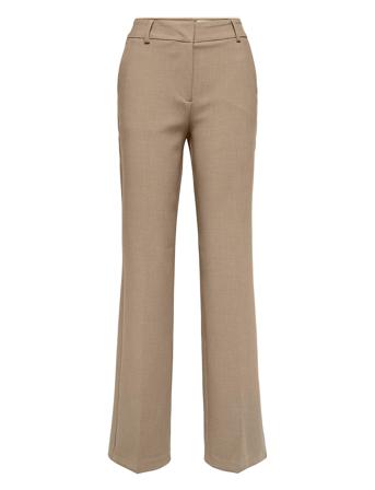 Slfrita Mw Wide Pant Camel Mlg N Noos Beige Selected Femme