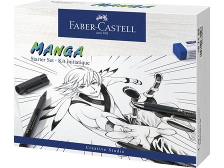 Faber-Castell Pitt Artist Pen Manga set L - Lyreco - Skola och förskola - Pennor och tillbehör - Fiberpennor - Special