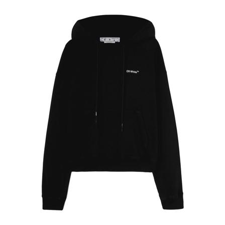 Off White Sweatshirts Hoodies Sort, Herre