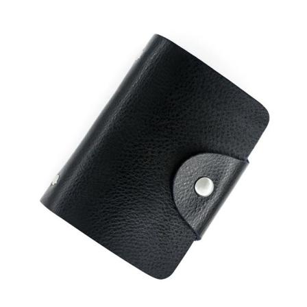 Plånbok Mobilplånbok Plånboks Kortplånbok Dam Herr Läder Zk02 Svart