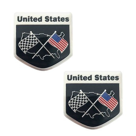 American Flag USA Retro Rally tarra 3D 2-Pack