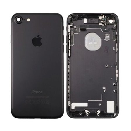 iPhone 7 Baksida Med Ram - Svart