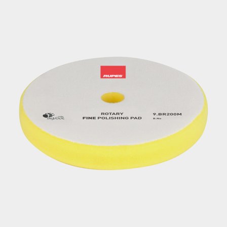 Tampon de polissage RUPES BigFoot Rotary Fine Polishing Pad, Ø200 mm, mi-dur, convient au plateau de support Ø165 mm