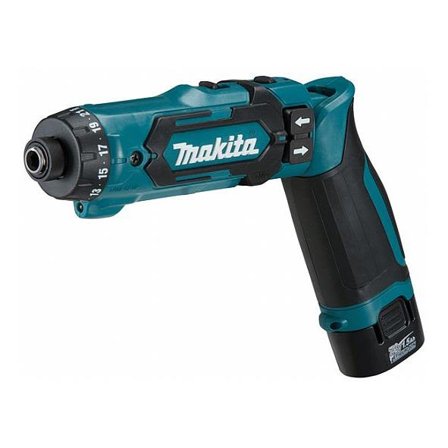 Makita DF012DSJ Momentskrutrekker med batteri og lader, Maskiner