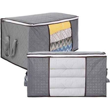 Vaatteiden säilytyslaukku, 2 kpl 90L taitettava peiton säilytyslaukku, sängyn alle