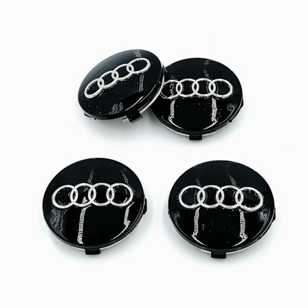 Lämplig för Audi 60mm navkapsel A6 C5 hjul logotyp, 4-delad