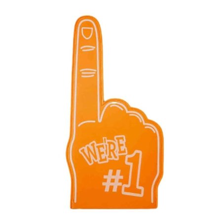 Orange EVA Skum Hånd Sejrsgestus Hepperekvisit til Sportsbegivenheder